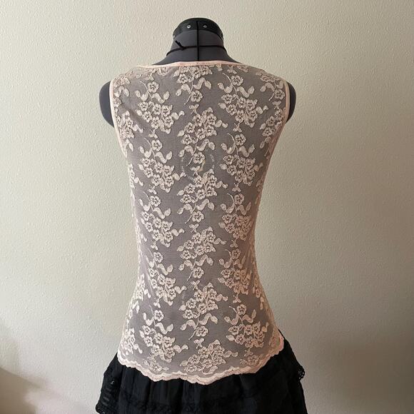 Y2K 90s vintage sheer lace tank top | size s-m - Picture 4 of 10